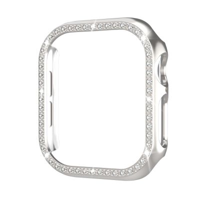 Watch Case Compatible with Apple Watch Series 10 42/26 mm, Series 9/8/7, Rhinestone PC Protective Cover