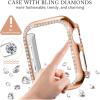 Watch Case Compatible with Apple Watch Series 10 42/26 mm, Series 9/8/7, Rhinestone PC Protective Cover view 4