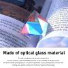 Mtlavish Pyramid Sun Catcher Prism for Desk Decor, Rainbow Glass Pyramid for Meditation, Healing and Photography, Optical Glass Ornament (50 mm) view 3