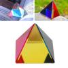 Mtlavish Pyramid Sun Catcher Prism for Desk Decor, Rainbow Glass Pyramid for Meditation, Healing and Photography, Optical Glass Ornament (50 mm) view 4