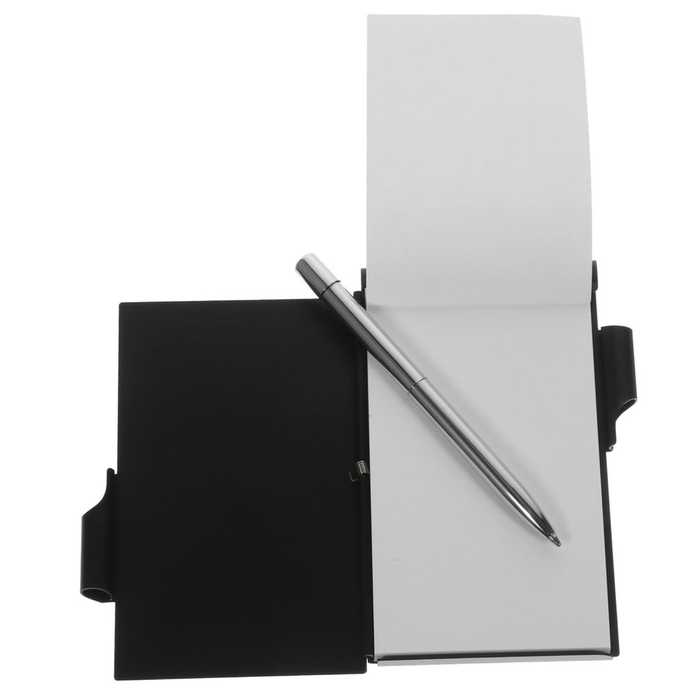 Small Metal Notepad with Pen and School-Start Decoration