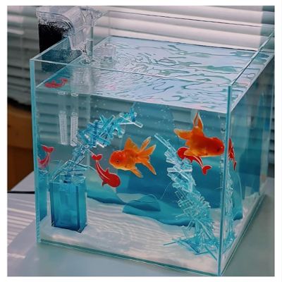 Transparent Acrylic Water Tank Photography Prop, 10 x 10 x 15 cm