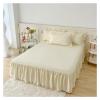 YGSGJSP Elegant Princess Bed Skirt, Light Yellow, 140 x 200 cm view 1