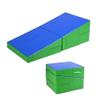 Foldable Tumbling Mat and Cheese Wedge Ramp for Kids view 2