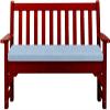 Yekuhe Outdoor/Indoor Bench Cushion, Light Blue, 105 x 40 cm, 5 cm Thick view 1