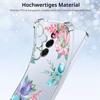 DiaryTown Clear Case for Samsung Galaxy A36 5G with S Pattern, Soft Ultra-Thin Shockproof Cover - Colorful Lotus Flower view 2