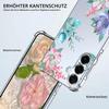 DiaryTown Clear Case for Samsung Galaxy A36 5G with S Pattern, Soft Ultra-Thin Shockproof Cover - Colorful Lotus Flower view 4