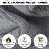Armless Stretch Sofa Cover, Jacquard Polyester, Khaki, S view 3