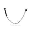 2-Pack Black Metal Door Chains, Adjustable, Wind-Resistant view 2