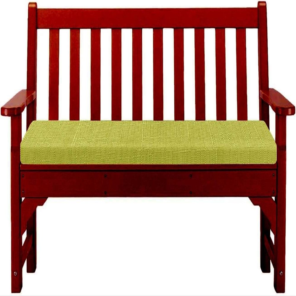 Yekuhe Outdoor/Indoor Bench Seat Cushion, Fruit Green, 160 x 55 cm, 5 cm Thick, Removable Cover