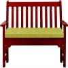 Yekuhe Outdoor/Indoor Bench Seat Cushion, Fruit Green, 160 x 55 cm, 5 cm Thick, Removable Cover view 1