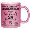 Kiddle-Design Personalized 24th Birthday Mug – Glitter Pink view 1