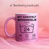 Kiddle-Design Personalized 24th Birthday Mug – Glitter Pink view 2