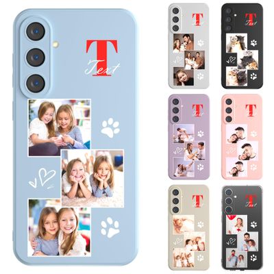 LSXYHQLD Personalized TPU Phone Case with Photo and Text for Samsung Galaxy S24 Ultra 5G