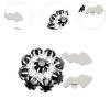 UxicRuya Removable Button Covers, Silver Black view 4
