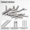 M METERXITY 100-Piece 304 Stainless Steel Cylinder Pins, M3 x 20 mm view 2