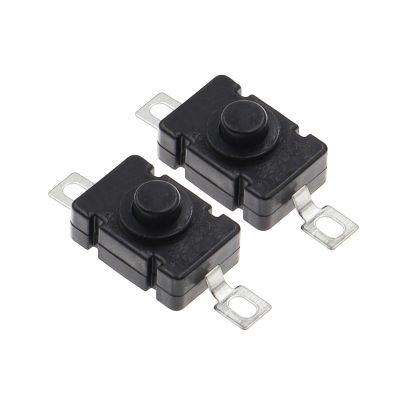 KAN-28 1.5A 250V Self-Locking Flashlight Switch, SMD Type 18x12mm Push Button Switch 1812-28A (20-Pack)