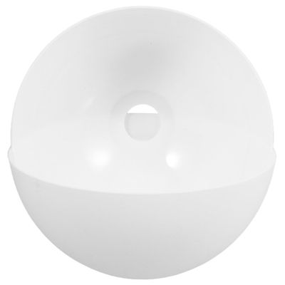 PRETYZOOM 2-Pack White Plastic Chandelier Shades, Half-Dome Mushroom Design