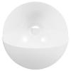 PRETYZOOM 2-Pack White Plastic Chandelier Shades, Half-Dome Mushroom Design view 1