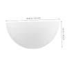PRETYZOOM 2-Pack White Plastic Chandelier Shades, Half-Dome Mushroom Design view 2