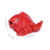 Carp Ceramic Toilet Bolt Caps, 2-Pack, Red view 2