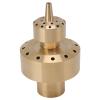 Brass Fountain Nozzle, Copper Double-Column Fountain Nozzle, Musical Fountain Landscape Nozzle for Ponds, Courtyards, Rockeries and Gardens (G1 in) view 1
