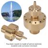 Brass Fountain Nozzle, Copper Double-Column Fountain Nozzle, Musical Fountain Landscape Nozzle for Ponds, Courtyards, Rockeries and Gardens (G1 in) view 2