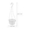 ULTECHNOVO 12-Pack Hanging Plastic Flower Pots with Mesh Bottom for Orchids and Succulents view 2