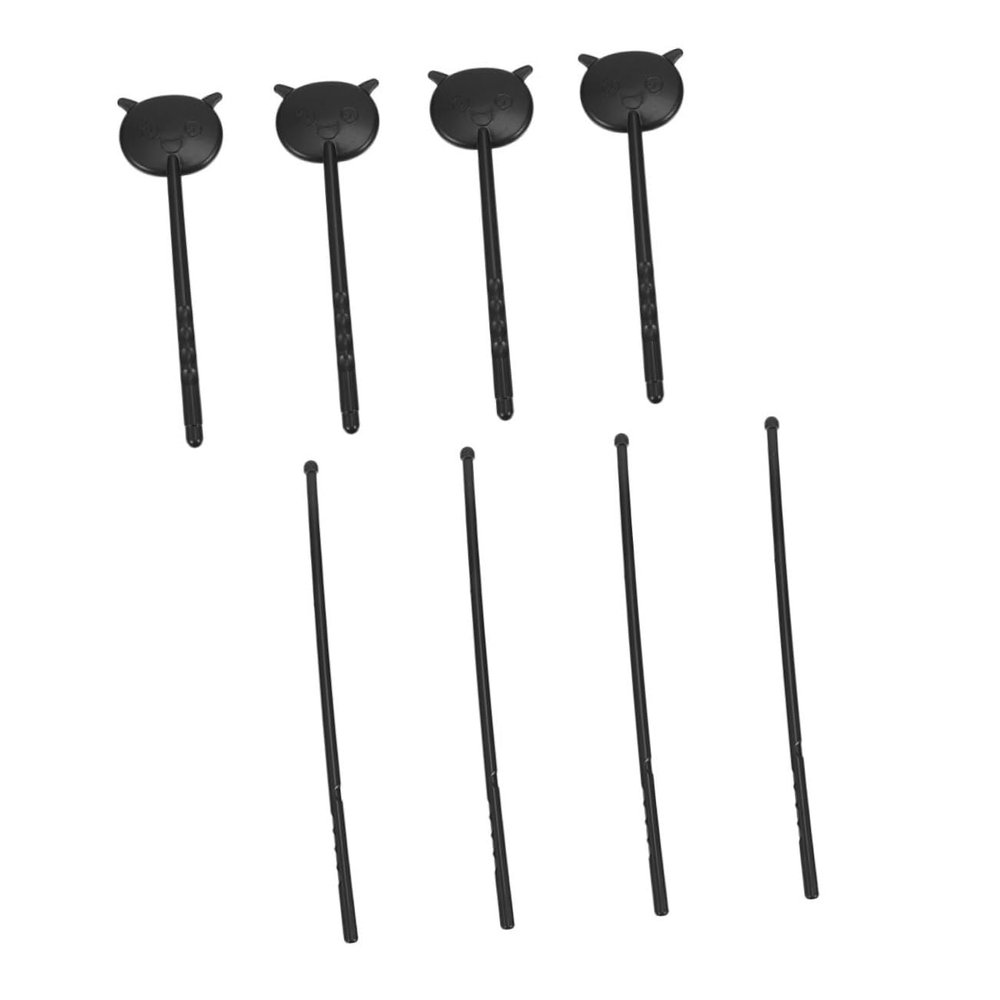 ERINGOGO Handheld 4-Piece Black Eye Occluder Set with Test Pointer, Non-Slip, for Eye Charts