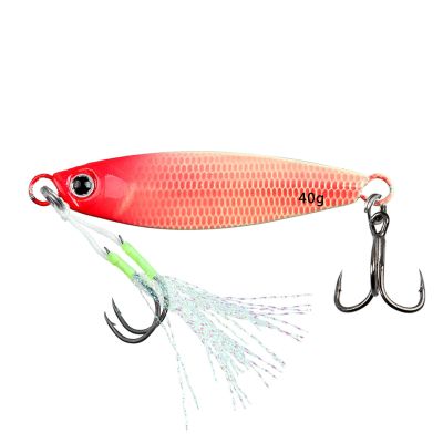 Pjeghbvop Fishing Jigging Spoon Lure with Hooks