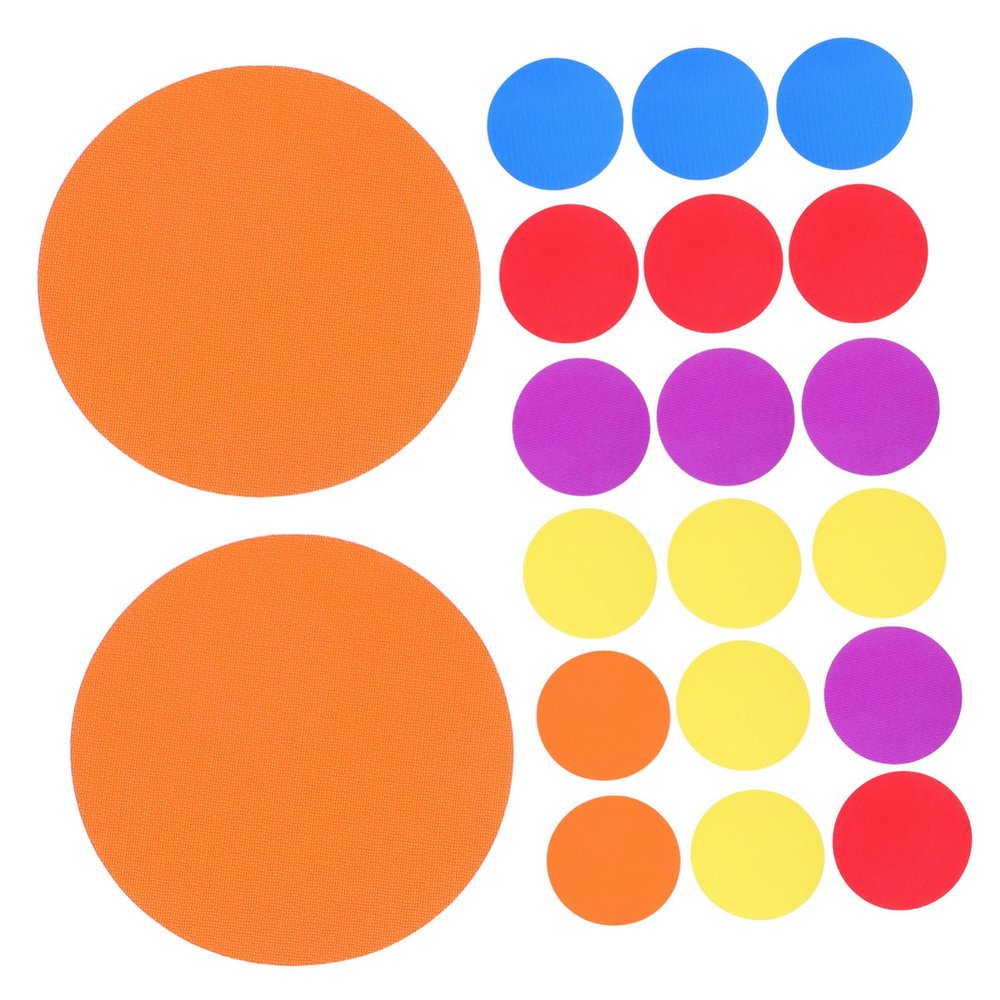 Reusable Round Carpet Markers, 30-Count, Multicolor Polyester