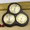 3-in-1 Analog Barometer, Thermometer and Hygrometer with Wooden Frame, Black view 4