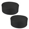 Adjustable Chef Hats, 2-Pack, Black Fabric view 1