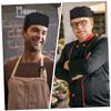Adjustable Chef Hats, 2-Pack, Black Fabric view 4