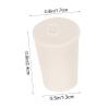 MAGICLULU 50-Piece Conical Laboratory Rubber Stoppers, White Sealing Plugs for Flasks and Bottles view 2