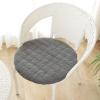 EXZFW Round Corduroy Seat Cushions, 45 cm, 4 cm Thick, 2-Piece Set, Dark Gray view 1