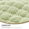 EXZFW Round Corduroy Seat Cushions, 45 cm, 4 cm Thick, 2-Piece Set, Dark Gray view 2