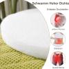 EXZFW Round Corduroy Seat Cushions, 45 cm, 4 cm Thick, 2-Piece Set, Dark Gray view 3