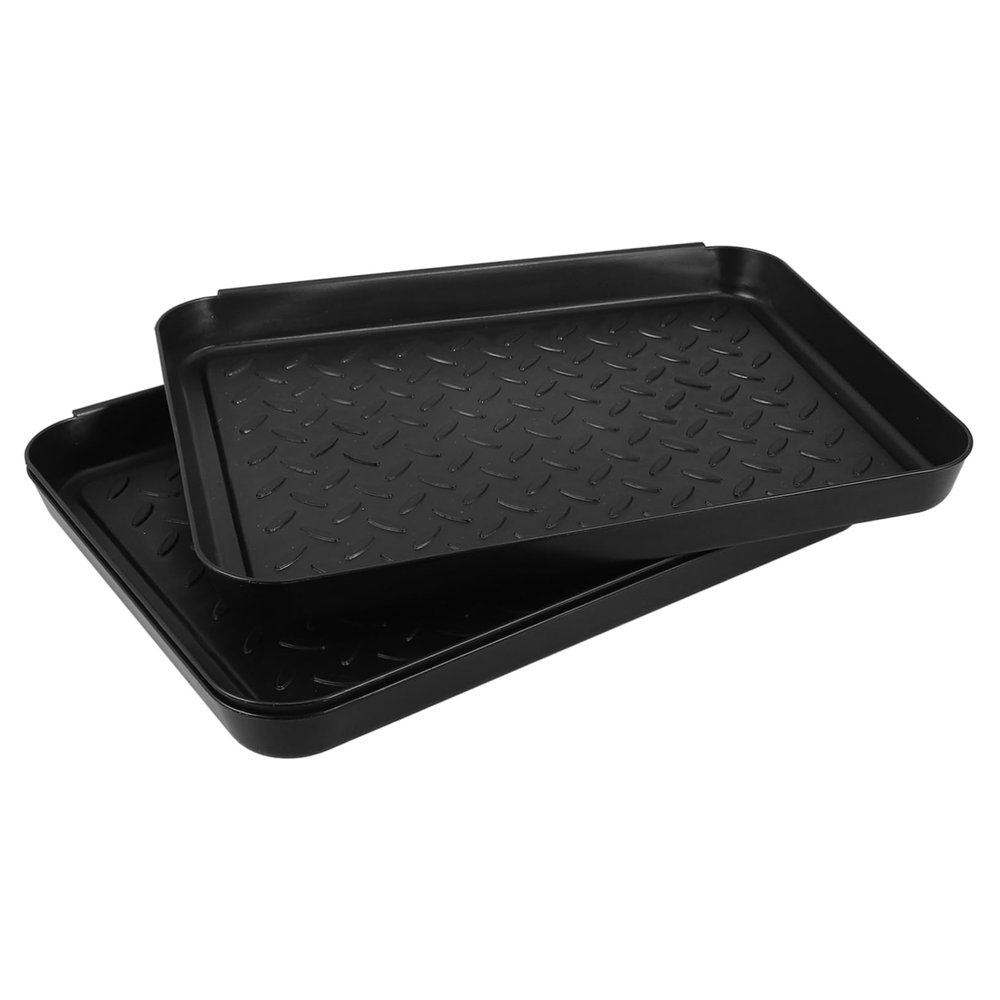 PENIKOKO Shoe Trays, 3-Pack, Heavy-Duty Plastic, Non-Slip Textured Surface for Wet Shoes and Boots