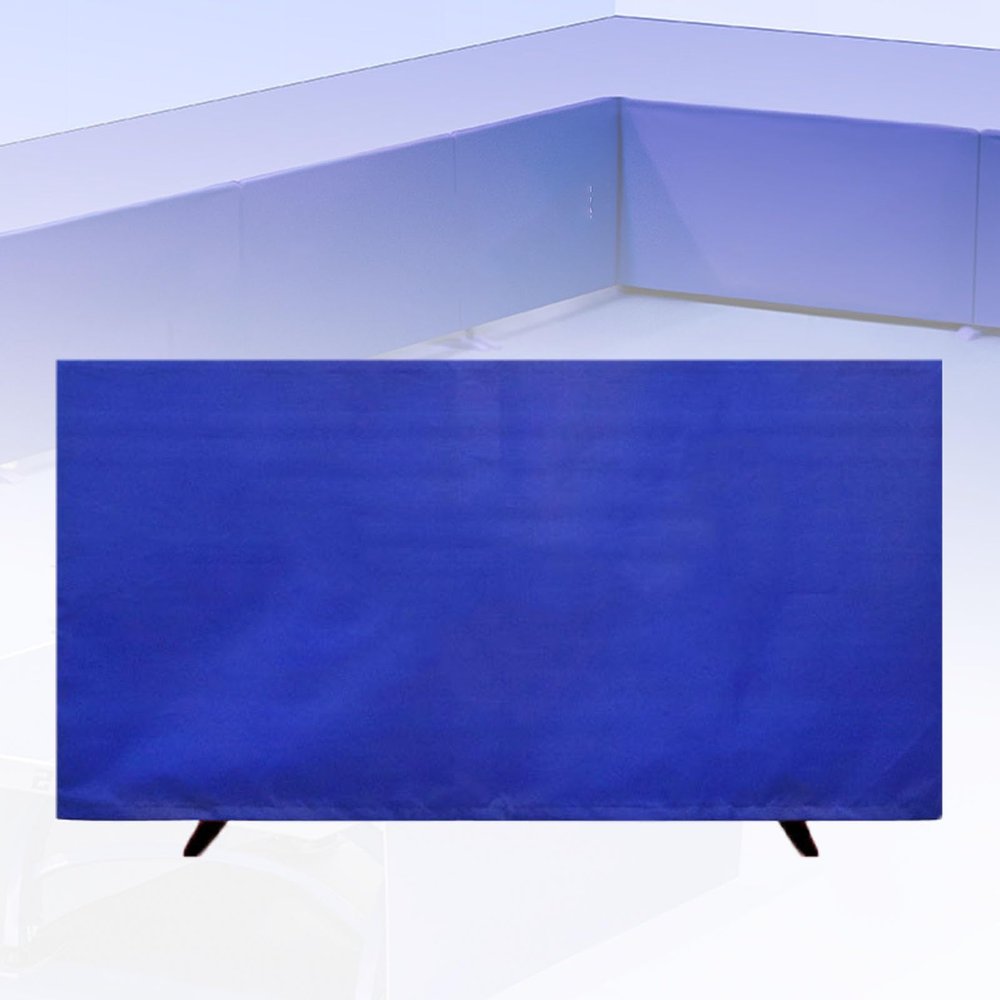 XTGDIEM Removable Table Tennis Barrier, Privacy Screen for Solo Training with Swivel Bracket, Blue, 140 x 75 cm, 8-Piece Set