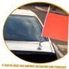 Stainless Steel Car Flagpole with Suction Cup, Silver view 2