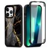 Phoona 360° Case for iPhone 13 Pro 6.1", Built-In Screen Protector, Aesthetic Pattern, Transparent Front and Back, TPU Full-Body Bumper Cover, 14 view 1