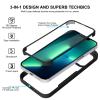 Phoona 360° Case for iPhone 13 Pro 6.1", Built-In Screen Protector, Aesthetic Pattern, Transparent Front and Back, TPU Full-Body Bumper Cover, 14 view 3