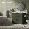 Bathroom Hardware Set with Towel Ring, Toilet Paper Holder, and Robe Hook view 2