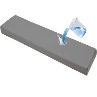 JORTUIO Waterproof Outdoor Bench Cushion, 5 cm Thick, Gray, 150 x 45 x 5 cm