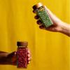 HUIJIQX 6-Piece Glass Spice Jar Set with Lids, Salt and Pepper Shakers, Kitchen Spice Organizer (Set 2) view 3