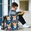 JUMBEAR A4 Zipper Conference Folder with Ring Binder, Notebook and Corgi Dog Design view 2