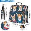 JUMBEAR A4 Zipper Conference Folder with Ring Binder, Notebook and Corgi Dog Design view 4
