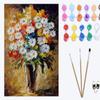 XIAOYOUQIAN Small Daisies Paint by Numbers Kit, 40 x 50 cm, Unframed view 1