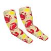 Yyoretp Cooling Arm Sleeves with Lobster and Crab Pattern, Sun Protection, Black, One Size view 1